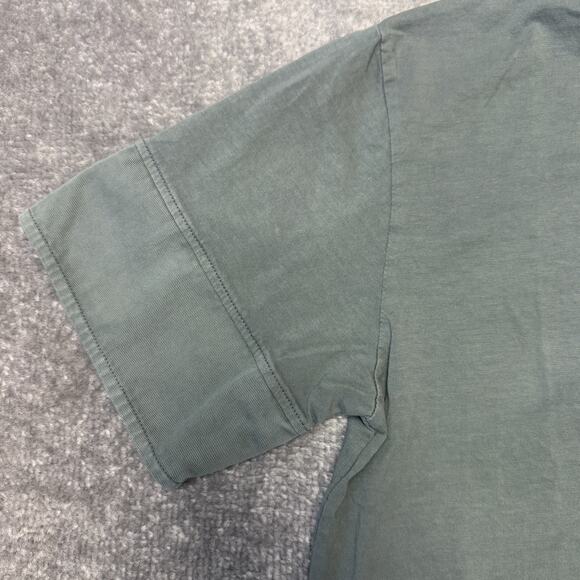 Zara Dress Womens Small Green Casual Loose Cotton T Shirt Military Army Buttons - Picture 4 of 10